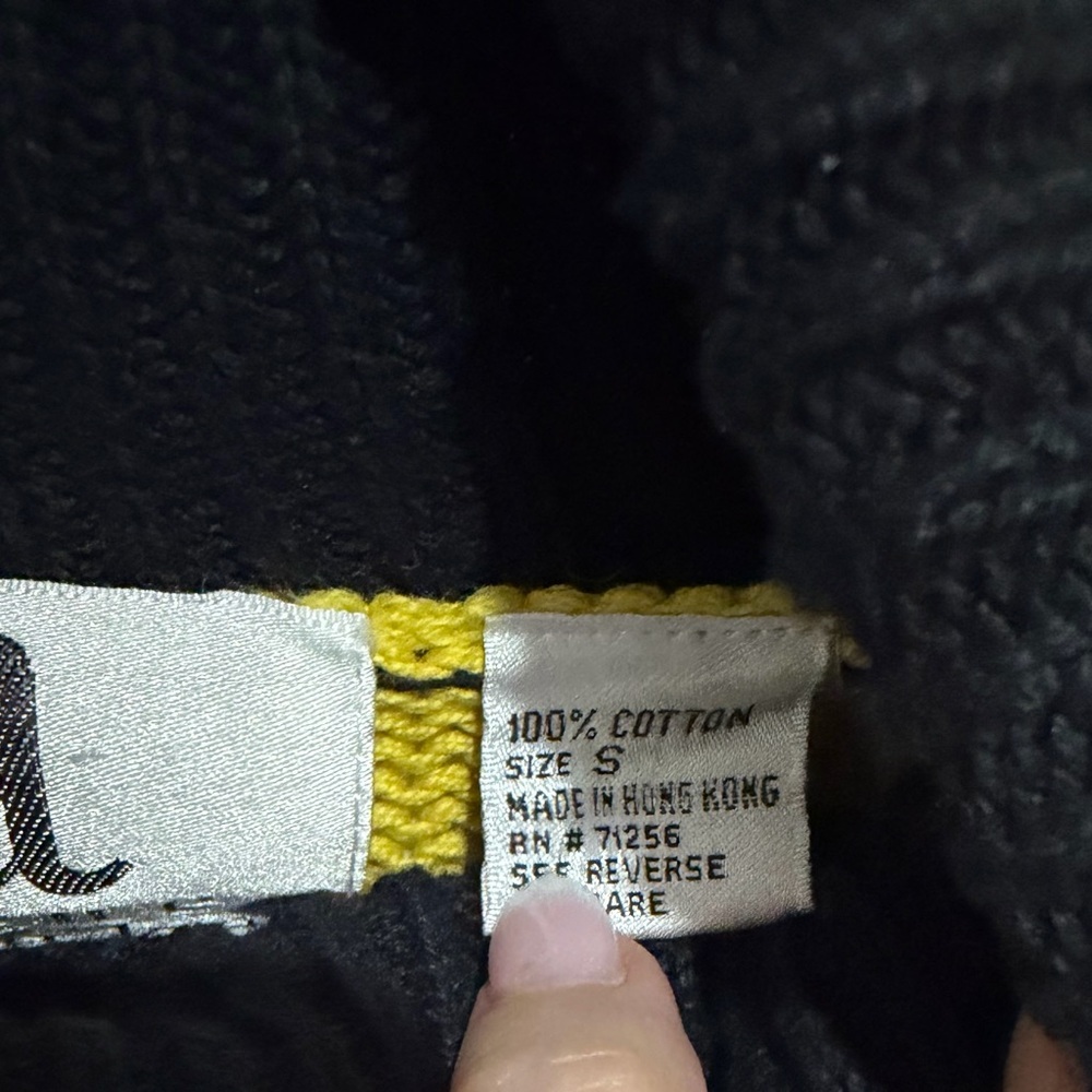 Anne Mieke Colorblock Turtleneck Sweater - Black, Yellow, and Green Small - Picture 6 of 6